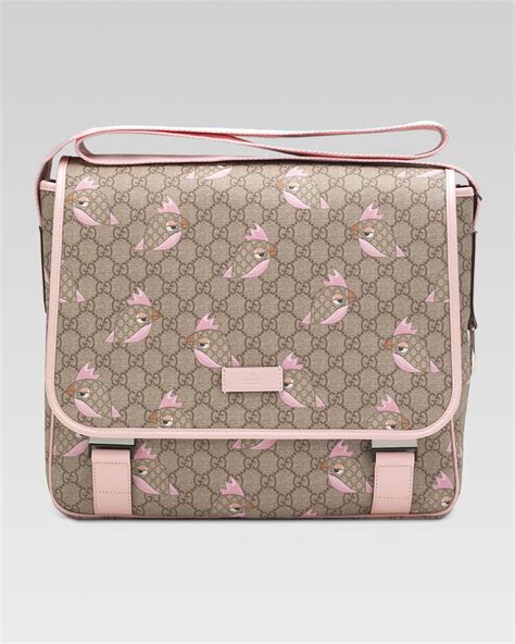 gucci zoo bird bag|GG Supreme medium diaper bag .